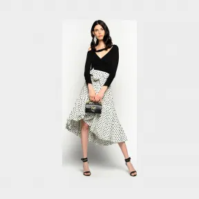 品高/Pinko 波点印花半身长裙 1Q103U-8107DZ0