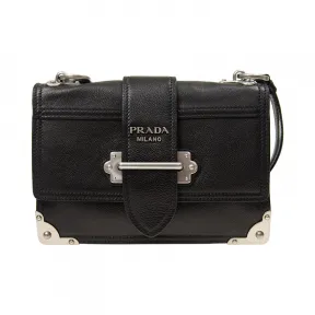 普拉达/Prada  黑色 牛皮 斜跨包 1BD094-PEO-F0WC3