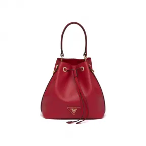 普拉达/Prada Saffiano 皮革水桶包 1BE032 2A4A F068Z