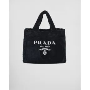 普拉达/Prada 毛圈织物托特包 1BG130-2DXO-F0967