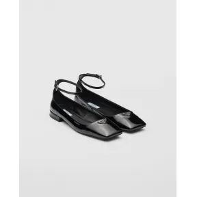 普拉达/Prada 漆皮芭蕾平底鞋 1F036N-069-F0002