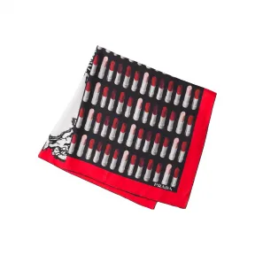 普拉达/Prada Double Match 口红和巴洛克风格印花丝巾 1FF001-2B7L-F0002