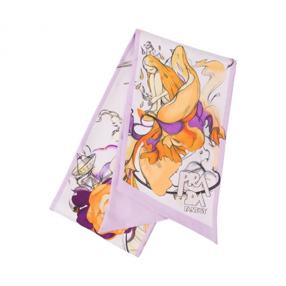 普拉达/Prada Fantasy 花卉印花长丝巾 1FF007-1C2L-F0230