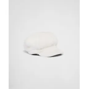 普拉达/Prada 羊皮毛报童帽 1HC551-2EC9-F0009