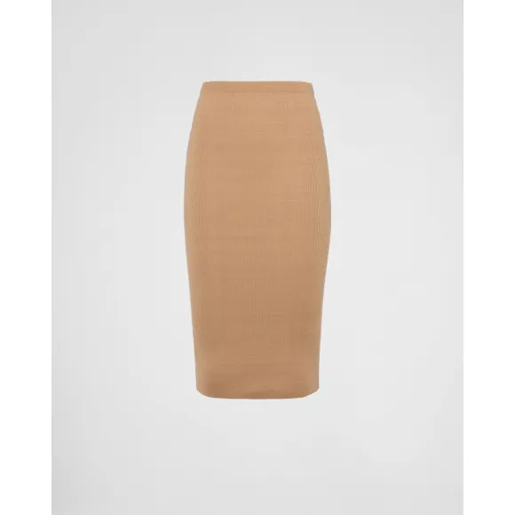 普拉达/Prada 徽标丝质短款上装与半身裙 21403-11MZ-F0040