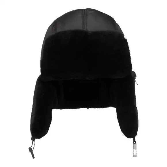 普拉达/Prada 尼龙和剪绒帽 2HC170-2CE1-F0002