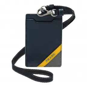 普拉达/Prada 波罗的海蓝/日光黄/水银灰  证章夹 2MC016 2EGO F0UDO