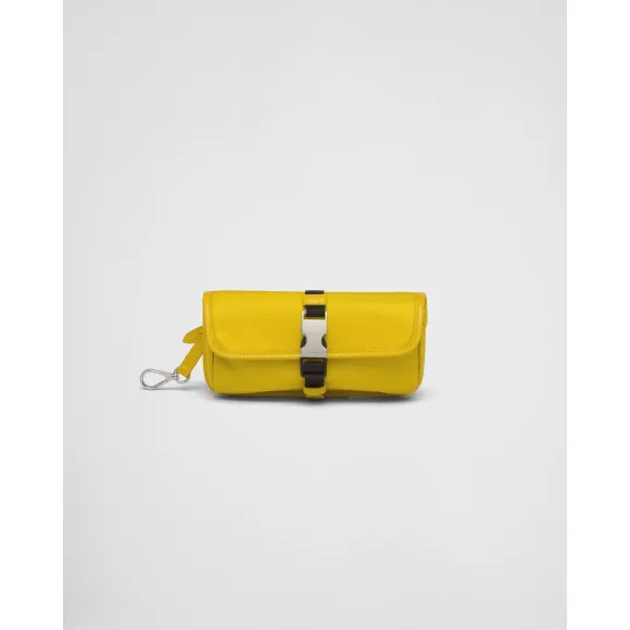 普拉达/Prada Re-Nylon 再生尼龙和Saffiano 皮革眼镜套 2RA010-2DMH-F0010