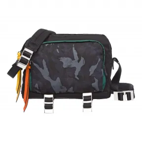 普拉达/Prada 蓝色迷彩图案  邮差包 2VH043 2BUM F0O81