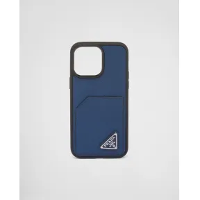 普拉达/Prada iPhone 14 Pro Max Saffiano 皮革手机套 2ZH165-2CKR-F0016