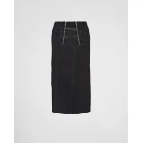 普拉达/Prada 皮革半身裙 51837-13AK-F0002