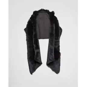 普拉达/Prada 羊皮毛披肩 57038-12DJ-F0002