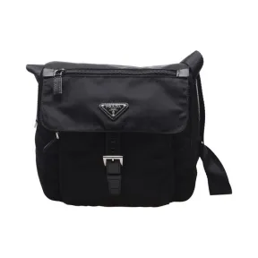 普拉达/Prada  黑色 尼龙 斜跨包 BT8994-V44-F0002
