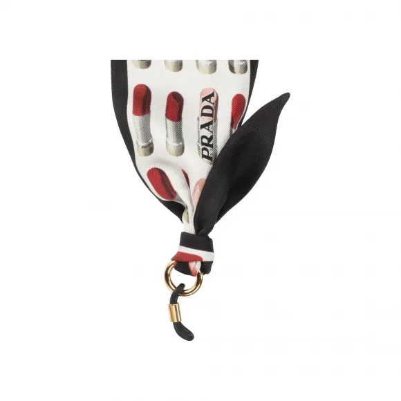 普拉达/Prada 丝质斜纹绸眼镜装饰丝巾 OPR22A-2B7P-F0964