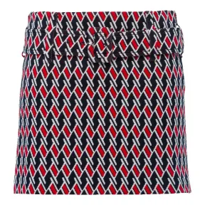 普拉达/Prada 蓝色+红色  迷你裙 P158OH 1TOV F059F