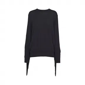 普拉达/Prada 精纺羊毛圆领毛衣 P24E1R-1X8K-F0002