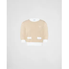 普拉达/Prada 棉质圆领毛衣 P24I1R-1ZO5-F0E1G