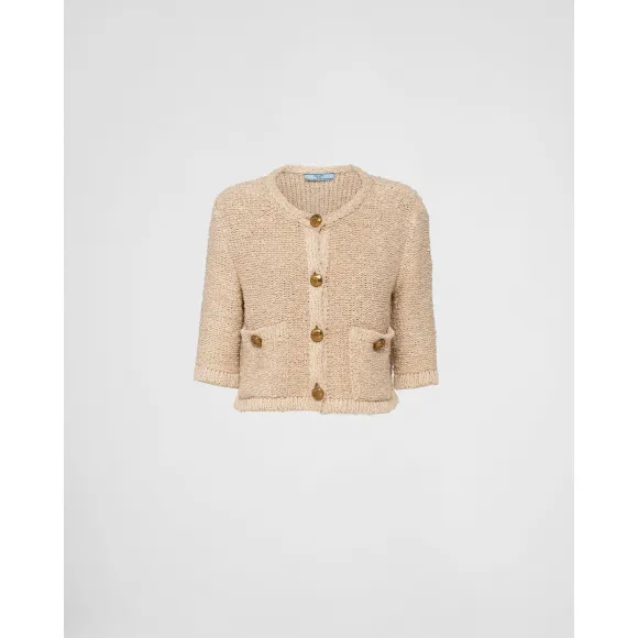 普拉达/Prada 圈绒开衫 P25L72-12ZD-F0018