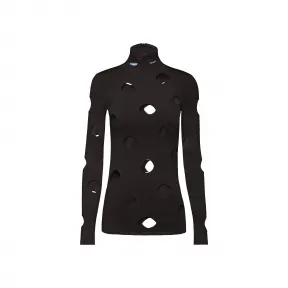 普拉达/Prada 镂空高领毛衣 P26401-1YRO-F0002-S-211