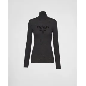 普拉达/Prada 精细羊毛高领毛衣 P26445-11C8-F0308