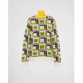 普拉达/Prada 羊绒和羊毛高领毛衣 P26474-114B-F077G