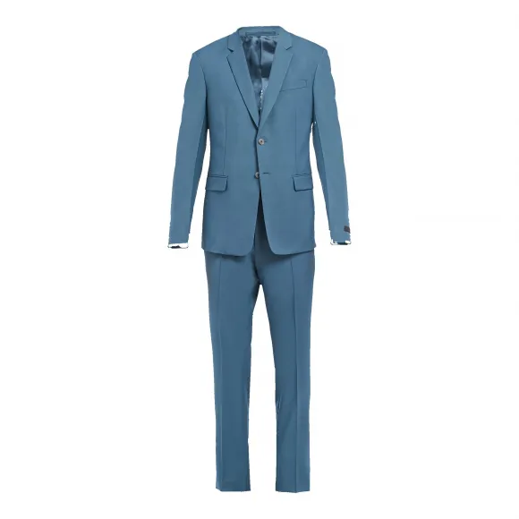 普拉达/Prada 羊毛和马海毛单排扣套装 UAD462-D39-F0AQ7