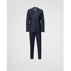 普拉达/Prada 单排扣羊毛西装 UAF420-10GK-F0008