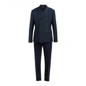 普拉达/Prada 双排扣马海羔羊毛西装 UAS478-G54-F0ABM-S-192