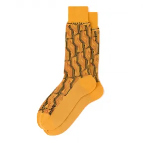 普拉达/Prada 徽标羊毛短袜 UCL741-1ZKD-F0010-S-212