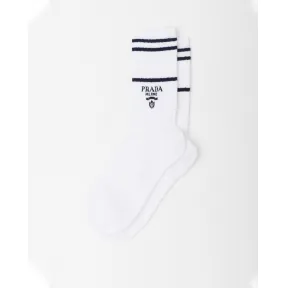 普拉达/Prada 棉质及踝短袜 UCL756-1072-F0UB0