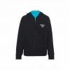 普拉达/Prada Oversize 可双面穿连帽衫 UJL117-1WM2-F0002