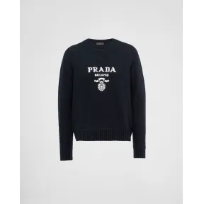 普拉达/Prada 羊毛和羊绒圆领毛衣 UMB223-1YMW-F0008