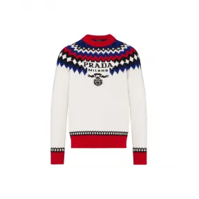 普拉达/Prada 羊绒圆领毛衣 UMB340-10P8-F0009-S-212