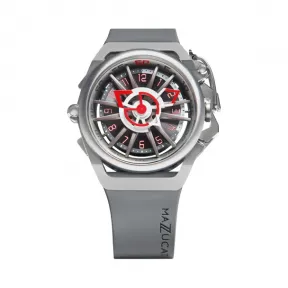 MAZZUCATO手表 RIM系列机械石英双面反转手表男 闪光银RIM 09-GYWH