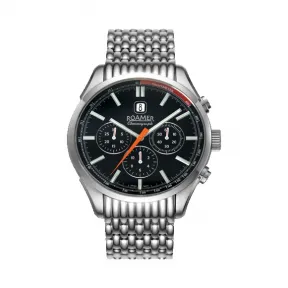 罗马表/Roamer 信心La Grande 自动多功能系列 全实心不锈钢表壳 瑞士全自动多功能机械机芯 101359-41-05-10