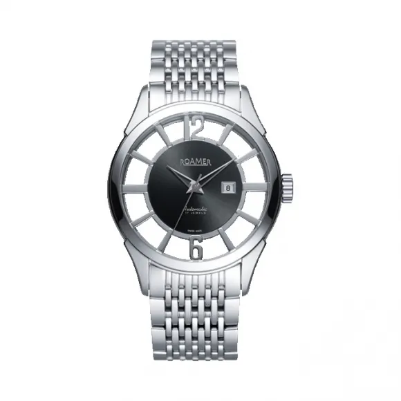 罗马表/Roamer 信心原创自动系列 全实心不锈钢表壳 瑞士全自动机械机芯 101550-41-00-10