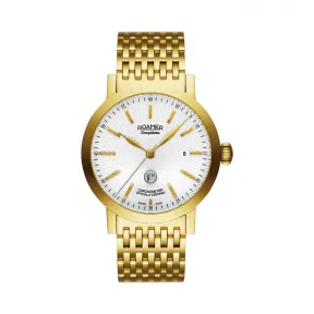 罗马表/Roamer 信心经典天文台自动系列 全实心精钢表壳 瑞士天文台认证自动机械机芯 101600-48-25-10