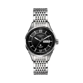 罗马表/Roamer 信心皇族系列 全实心不锈钢表壳 瑞士全自动机械机芯 101637-41-53-10