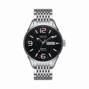 罗马表/Roamer 信心皇族系列 全实心不锈钢表壳 瑞士全自动机械机芯 101637-41-54-10