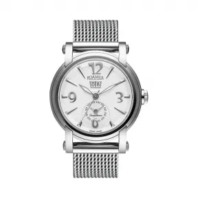 罗马表/Roamer 信心两地时间自动系列 全实心精钢表壳 瑞士两地时间全自动机械机芯 101641-41-14-10