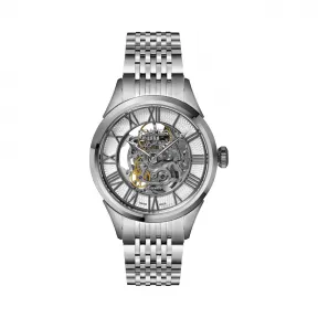 罗马表/Roamer 信心双镂空II系列 全实心不锈钢表壳 瑞士全自动镂空机械机芯 101662-41-52-10