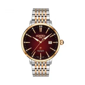 罗马表/Roamer 信心经典天文台III系列 全实心不锈钢表壳 瑞士全自动机械机芯 103600-49-69-10