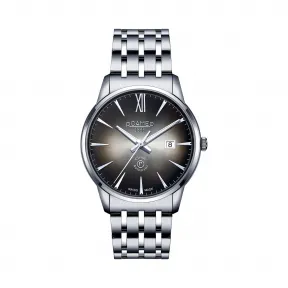 罗马表/Roamer 信心经典纤薄自动系列 全实心不锈钢表壳 瑞士超薄全自动机械机芯 112609-41-53-10