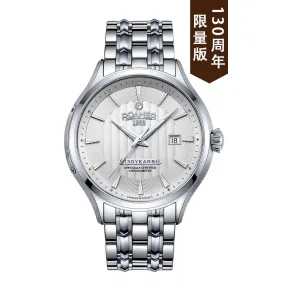 罗马表/Roamer 信心经典天文台自动系列 - 130周年纪念版 全实心精钢表壳 瑞士天文台认证自动机械机芯 130600-41-15-10