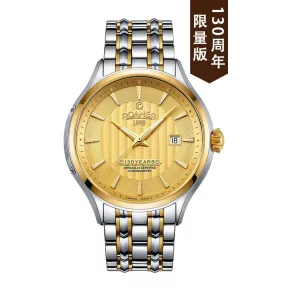 罗马表/Roamer 信心经典天文台自动系列 - 130周年纪念版 全实心精钢表壳 瑞士天文台认证自动机械机芯 130600-47-35-10