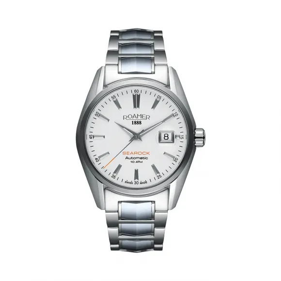 罗马表/Roamer 海岩系列 全实心不锈钢表壳 瑞士全自动机械机芯 210633-41-25-20