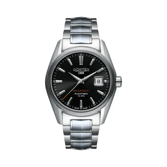 罗马表/Roamer 海岩系列 全实心不锈钢表壳 瑞士全自动机械机芯 210633-41-55-20
