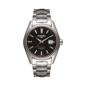罗马表/Roamer 海岩系列 全实心不锈钢表壳 瑞士全自动机械机芯 210633417520.TS