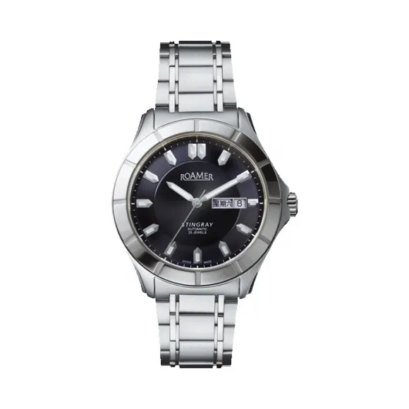 罗马表/Roamer 黄貂鱼自动系列 PVD真空离子电镀或全实心不锈钢表壳 瑞士全自动机械机芯 408637-41-55-40