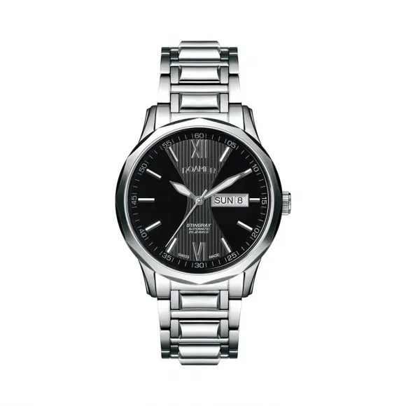 罗马表/Roamer 黄貂鱼III自动系列 全实心不锈钢表壳 瑞士全自动机械机芯 413637-41-53-40